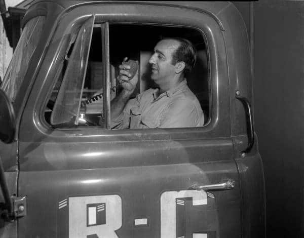 R-C Motor Lines trucker speaking on CB radio