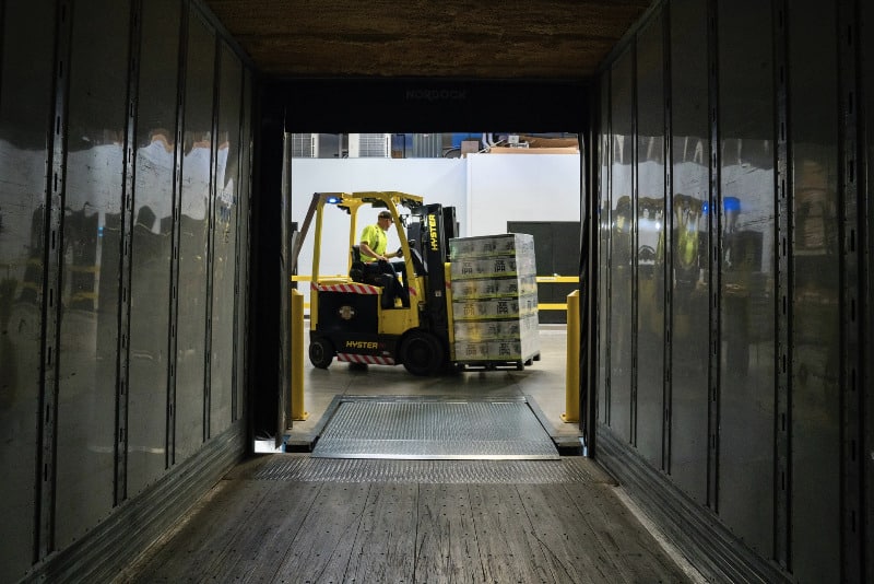 fork lift driver