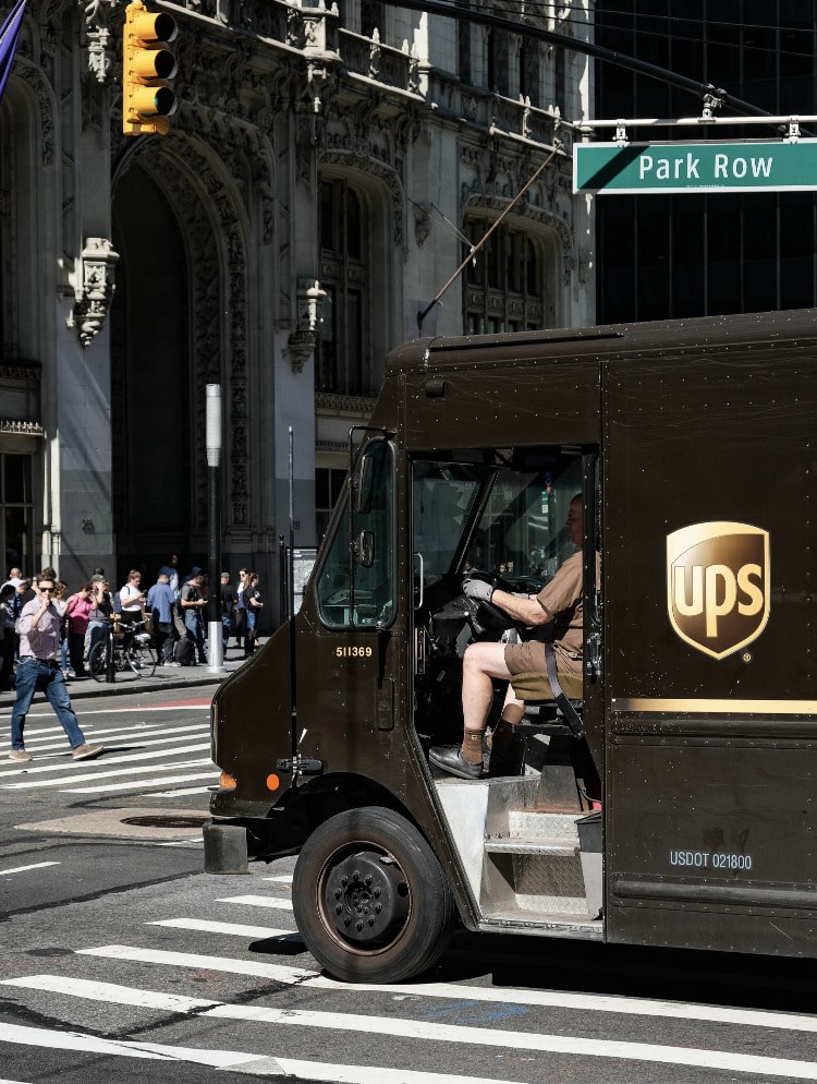 ups truck driver in new york city