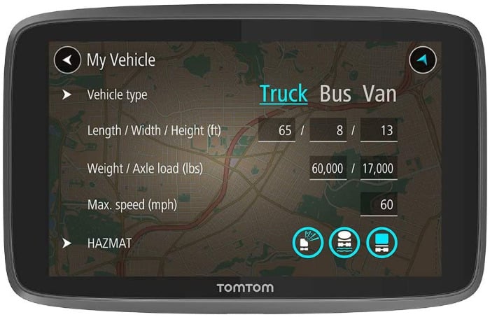 tomtom trucker 620 gps