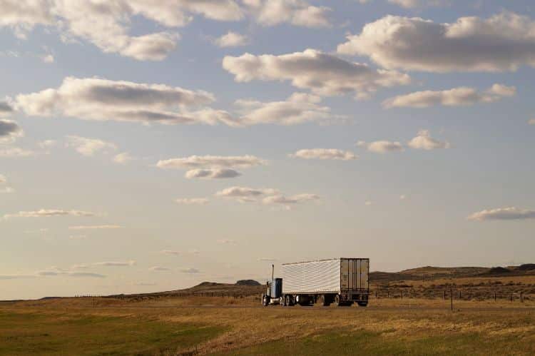 18 wheeler truck in Montana