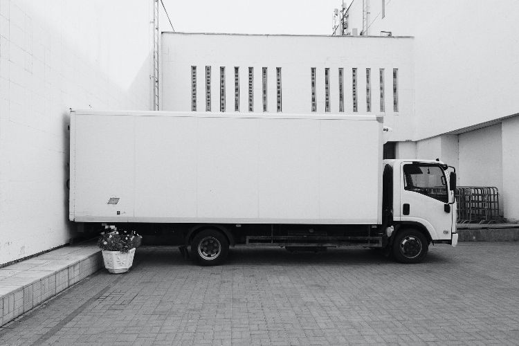 box truck parked