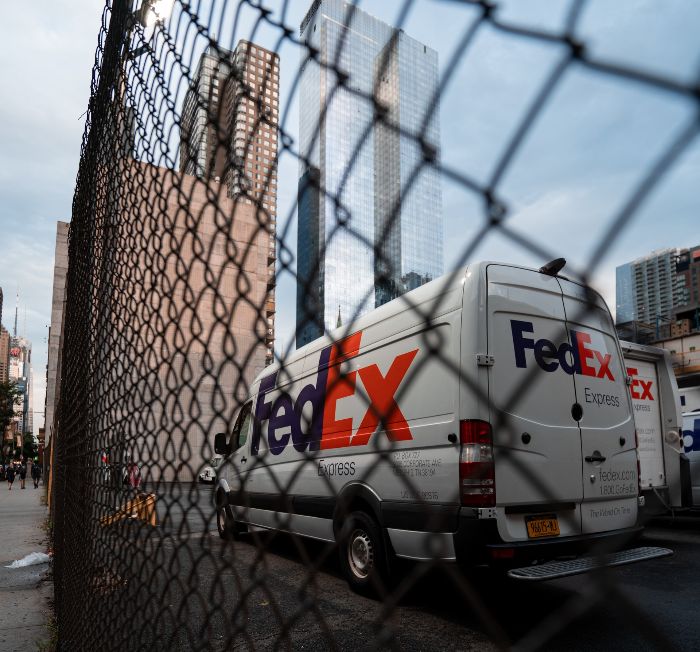 Fedex express delivery van