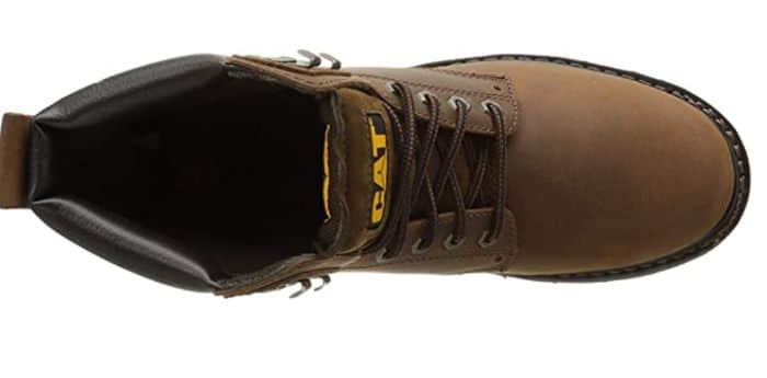 caterpillar steel toe work boots for truckers