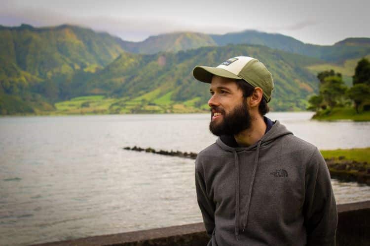 man wearing baseball cap