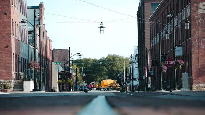 cement truck in dubuque iowa