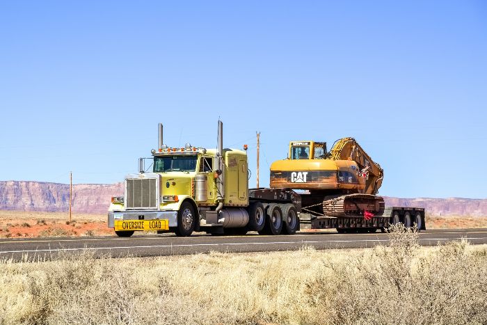 oversize load tractor trailer truck