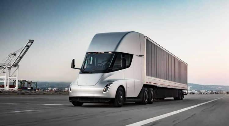 tesla electric semi truck