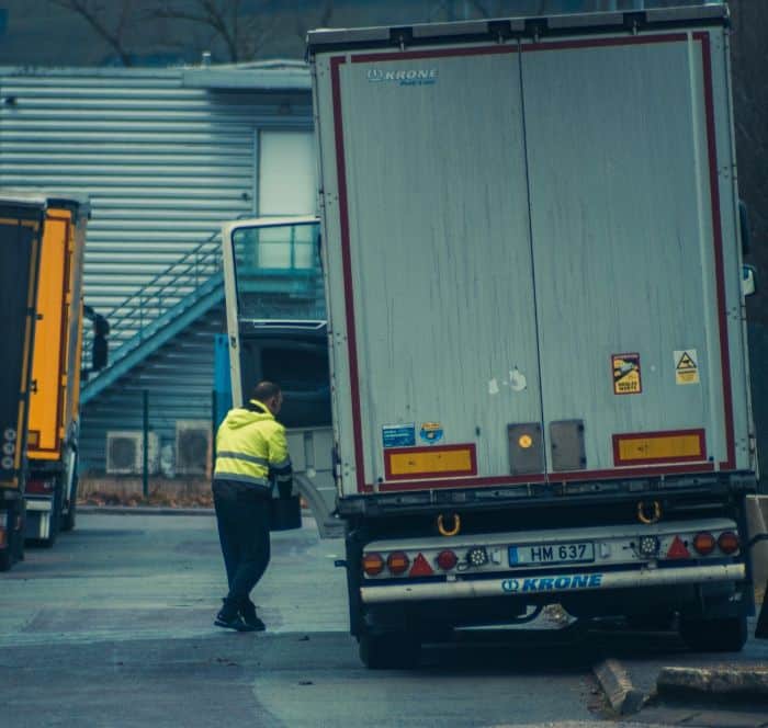 truck driver and truck